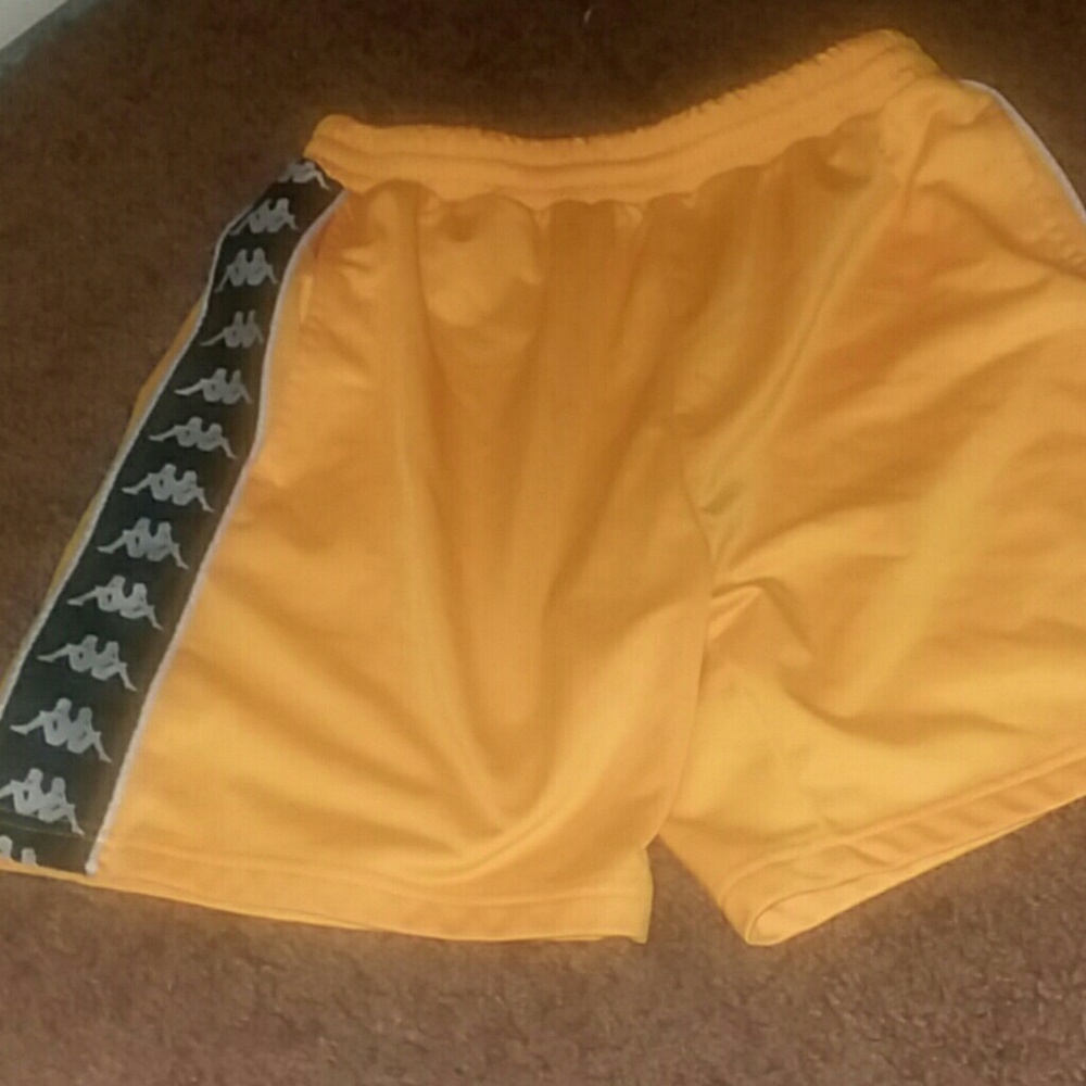 Rare yellow kappa shorts